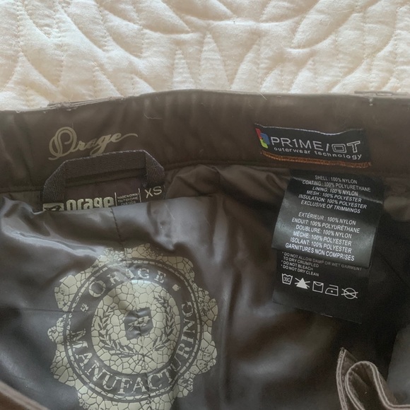 Orage Women’s brown snow / ski pants - Picture 2 of 4